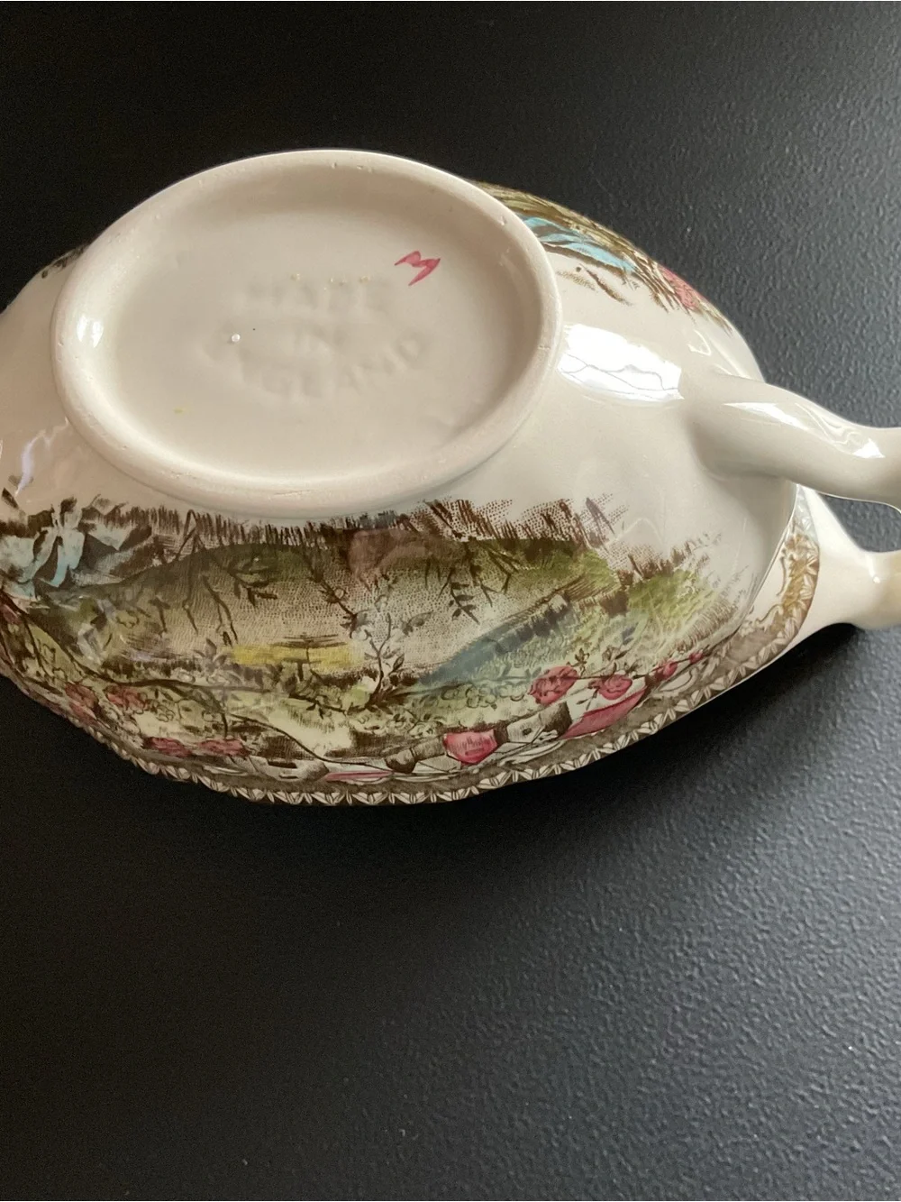 Vintage Johnson Bros The Friendly Village Gravy Boat